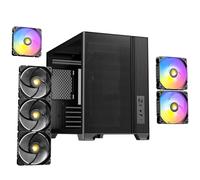 Antec FLUX M Mini Tower PC Case, Glass, Steel/Plastic, 6x Fans, USB-C, mATX/ITX