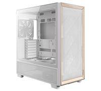 Antec FLUX Mid Tower PC Case - White/Wood
