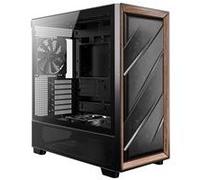 Antec Flux Mid Tower Tempered Glass Black/Wood PC Gaming Case