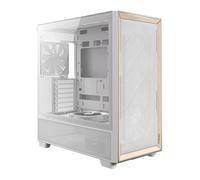 Antec Flux Mid Tower Tempered Glass White/Wood PC Gaming Case