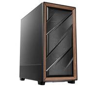Antec Flux SE E-ATX Full Tower PC Gaming Case - Black/Wood - 5 x Fans