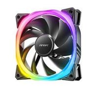 Antec Fusion 120mm ARGB, Black, Upto 2000RPM, 57.93CFM Airflow, 31.24dB Max, 4-pin PWM 3-pin LED