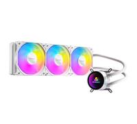 Antec Luna 360 ARGB White AIO Liquid CPU Cooler, 3x120mm PWM ARGB Fans, Infinity Mirror Pump Head Design, High-Performance Cooling, Intel LGA 1700/1851 & AMD AM4/AM5