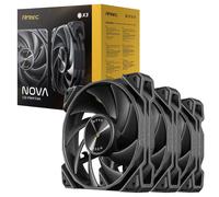 Antec NOVA 120 PWM Fan - High-Performance Cooling - Black - 3 Pack