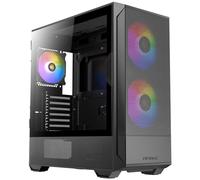 ANTEC NX416L, High Airflow Mesh Front Panel, 2 x 160mm & 1 x 120mm ARGB Fans Included, Type-C, Tempered Glass Hinge Side Panel, Up to 11 Fans, 360mm Radiator Support, Mid-Tower ATX Gaming Case
