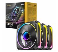 Antec Case Fans Orbit 120 ARGB - 120mm PWM FDB, Infinity Mirror, 2000 RPM - 3 Pack
