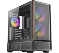Antec P30 ARGB Mid-Tower Gaming Case, High-Airflow Design, Tempered Glass Side Panel, USB-C 10 Gb/s, Pre-Installed ARGB Fans (Black)