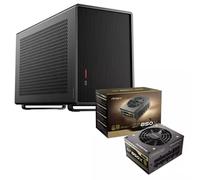 Antec Performance 1M Black Mini-ITX Gaming Case with Aluminum Finish + SF850X 850W 80 PLUS Gold Fully Modular SFX Power Supply Bundle