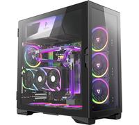 Antec Performance Series P120 Crystal Mid-Tower Case, Supports Up to E-ATX, Tempered Glass Front & Side Panels, Slide Button Design, 2 X 360 mm Radiators, Whilte LED USB 3.0, Aluminum VGA Holder