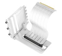 Antec RTX50 PCIe 5.0 Riser Cable with 90 degree Bracket Mount, White, Designed To Allow Vertical Mounting Of A Graphics Card