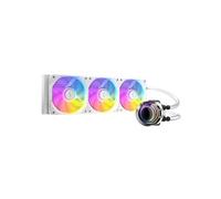 Antec Vortex Lum 360 ARGB AIO CPU Cooler, White, 3 x 120mm Fans, Copper Baseplat