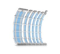 Antec White/Blue PSU Extension Cable Kit - 6 Pack (1x 24 Pin. 1x 4+4 P