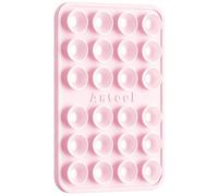 Anteel Classic - Silicone Suction Phone Case Adhesive Mount - Enhanced Suction Power and Upgraded Thickened Sticky Phone Grip, Durable, Hands-Free Sticky Phone Holder, 2.28"x3.46" (Light Pink)