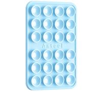 Anteel Medium-Sized Silicone Suction Phone Case Adhesive Mount, Enhanced Suction Power and Upgraded Thickened Sticky Phone Grip, Durable, Hands-Free Sticky Phone Holder, 2.28"x3.46" (Baby Blue)