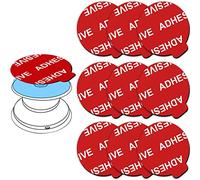 Anteel Sticky Adhesive Compatible with Socket Collapsible Grip, 9 Pack Double-Sided Replacement for Swappable Phone Expanding Base, Extra Super Strong Circle Glue Tape for Mobile Car Holder