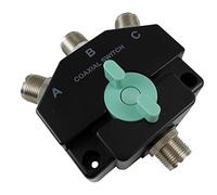 Anteenna TW-103Ni 3 Position Coaxial Switch for 144/440MHz HAM CB or HF/VHF/UHF Radio UHF Female (SO-239) Connector Plated Ni