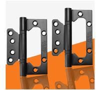 ANTEISI 4-inch Black Door Hinge, Silent Door Hinge, Heavy-Duty Hinge (2-Piece Set)