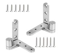 ANTEISI Contemporary Stainless Steel 270 Degree Pivot Door Hinge, Heavy Duty for Cupboard Doors Window Door. Max Load 132lb/Pair, Brushed Finish. Fence gate Hinges, Yard Door Hinges