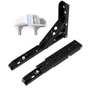 ANTEISI Folding Shelf Hinges,8 in Locking Shelf Brackets Hinge,Locking Hinges 90 Degree,Save Space Drop Leaf Table Hinge,Foldable Table Legs Suitable for DIY Small Bookshelves,Shelves,etc