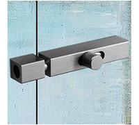 ANTEISI Gear Handle French Door Lock,Door Locks Latch Barrel Bolt Latch,Dead Bolt Locks for Doors Inside,Door Safety Locks From Inside Bathroom Stall Lock Slide Locks for Inside Door(Grey)