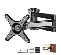 ANTEISI Small Round Side Tabl Folding Brackets,Floating Nightstand Rotatable Bracket,Mini Coffee Table Extensible Hinges,Bathtub Side Table Brackets,Suitable for DIY As Sofa Side Table,Over Bed Table