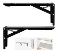 ANTEISI Wall Drop Leaf Table Hinges,Folding Shelf Brackets Heavy Duty Hinges 14 in,Folding Desks for Small Spaces Hinge,Folding Table Legs Hinge,RV Drop Down Wall Table Shelf