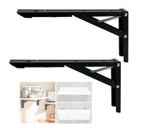 ANTEISI Wall Table Fold Down Hinge,90 Degree Self-Locking Folding Hinge,Save Space Drop Leaf Table Hinges,Shelf Brackets Locking Hinges 90 Degree for Wall Folding Racks,Etc