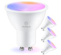 ANTELA GU10 Smart Bulb 4PCS, Dimmable Colour Changing Alexa Light Bulbs, 5W 2700K-6500K RGB Warm White, Smart Life APP Control, Compatible with Alexa, Google Home, No Hub Required
