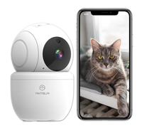 ANTELA Indoor Wifi Camera 1080P 2.4GHz /5GHz Wi-Fi Camera, 355°/80°, IR Night Vision and Motion Detection, Two-Way Audio, Compatible with Alexa/Google Home