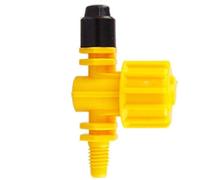 Antelco Vari Je 90 Adjustable Irrigation Nozzle Black Cap Yellow Base 1.5mm Orifice 4mm Thread Pack Of 1