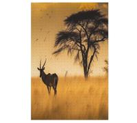 Antelope 1000 Piece Wooden Jigsaw Puzzles for Adults Puzzle Learning Educational Toys Family Games for Kids Jigsaws 78×53cm