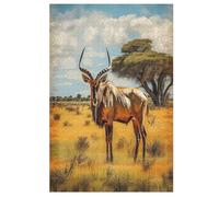 Antelope Adults Wooden Jigsaw Puzzle, for Kids Wooden Puzzles Toys Family Game Play,Brain Training 1000 Piece 78×53cm