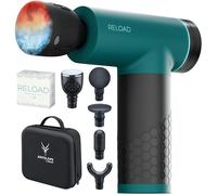 Antelope by Beurer Reload Massage Gun with Hot and Cold Function, Muscle Massager for Trigger Points, 5 Massage Heads, 5 Intensity Levels up to 3000 U per min, Wireless, Includes Storage Case