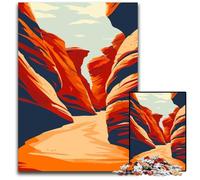 Antelope Canyon Arizona Adult Jigsaw Puzzles 1000 Pieces Challenging Puzzles Home Decor Brain Teaser Game for Teenagers & Family Interaction 1000 PCS(38x26cm)