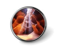 Antelope Canyon Badge Holder Exquisite Round Badge with Picture Pin DIY Button Badges Personalized Metal Button Pin Fashion Brooch Crafts Gifts Clothes Decorative Pins