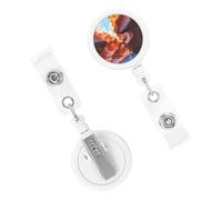 Antelope Canyon Badge Reels Retractable Badge Holder with Alligator Clip Cute Nurse Telescopic Badge Clip Name ID Card Holders for Office Worker Doctor Nurse Key Holder
