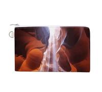 Antelope Canyon Coin Purse with Zipper Coin Wallet Coin Pouch Canvas Change Purse Pouch Zero Wallet Coin Bag