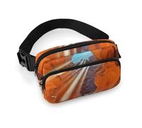 Antelope Canyon Fanny Pack for Men Women, Durable Sling Chest Bag with Adjustable Strap & Large Pocket, Small Crossbody Bag for Running, Hiking, Cycling, Travel