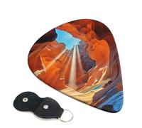 Antelope Canyon Guitar Plectrums, 6 Guitar Plectrums, Double Sided Printing, For Acoustic Guitar, Bass, Ukulele, Electric Guitar (0.46 Mm 0.71 Mm 0.96 Mm)