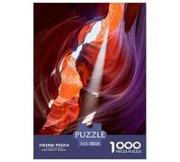Antelope Canyon Light Beam 1000 Piece Jigsaw Puzzles Impossible Hard Challenge Modern Paisaje Educational Game for The Whole Gifts for Adults 38x26cm/1000pcs