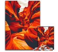 Antelope Canyon Minimalist Puzzles 1000 Pieces for Adults Paper Jigsaw Puzzles for Adults Ideal DIY Decor & Brain Teaser Gift 1000 PCS(38x26cm)