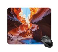 Antelope Canyon Mouse Pad Square Mouse Mat Non-Slip Rubber Base Mousepad Wireless Mice Mat for Gaming, Office & Home, Waterproof Mouses Mats for Laptop/Desktop 25 * 30cm