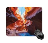 Antelope Canyon Mouse Pad Square Mouse Mat Non-Slip Rubber Base Mousepad Wireless Mice Mat for Gaming, Office & Home, Waterproof Mouses Mats for Laptop/Desktop 20 * 25cm