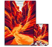 Antelope Canyon Nature Jigsaw Puzzles 1000 Pieces for Adults Difficult Puzzles for Adults Brain Challenge for Teenagers & Home Decor 1000 PCS(38x26cm)