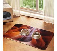 Antelope Canyon Pet Feeding Mat Absorbent Pu Leather Dog Cat Food Mats Contain Spills Protects Floors, Anti-Slip Rubber Backing Dog Bowl Mats Easy Clean Pet Placemats 40x60cm