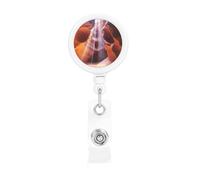 Antelope Canyon Retractable Badge Reel Heavy Duty Badge Holder with Belt Clip Retractable Lanyards ID Card Holder with Keychain Name Badge Clips for Office Nurse Employee