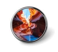 Antelope Canyon Round Badge Cute Brooch Hats Jackets Decor Personalized Lapel Pin Clothing Jewelry Accessories for Wedding Party Gift