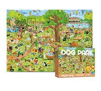 ANTELOPE - Dog Park Puzzle Dog Run Greenery Pet Puzzle - 1000 Pieces High Resolution, Matte Finish, Smooth Edging, No Dust Jigsaw Puzzle for Adults, Ages 8 and Up