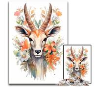 Antelope Watercolor 1000 Piece Puzzle Puzzles for Adults for Teenagers Family Game Night BrainChallenging Gift Idea 1000 PCS(75x50cm)