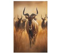 Antelope Wooden Jigsaw Puzzles, 1000 Piece Puzzle Board Game, Best Gift for Adults And Kids, Family Game, 78×53cm